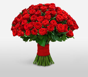 100 red roses----