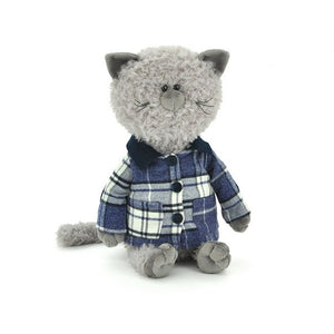 Soft toy Cat Buddy in jacket
