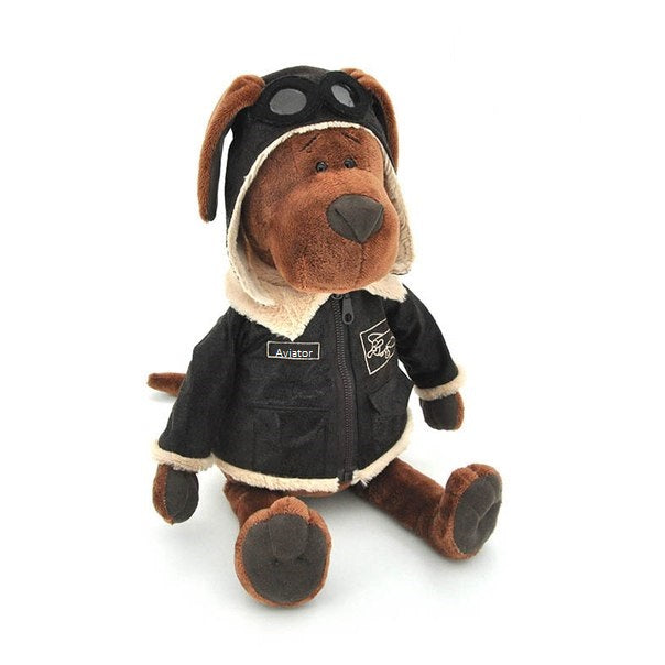 Soft toy Cookie the aviator dog